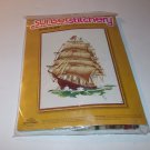 Vintage Sunset Stitchery Embroidery Kit Before The Wind Ship Ocean