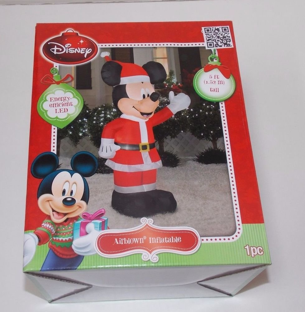 Mickey Mouse Airblown Inflatable Christmas Decoration 5 Ft