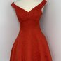 Asos Womens Red  A Line Cocktail Dress Size 4 Rose Print Winter Formal Holiday