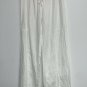 Eileen Fisher Womens Organic Linen Pants XS White Pull On Elastic Waist Wide Leg