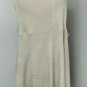 Look Womens Open Front Slouchy Cardigan Sweater Poncho Cape Ivory Sleeveless O/S