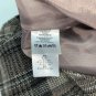 Eddie Bauer Womens Plaid Wool Blend Pencil Skirt Size 4 P Brown Fringe Hem Lined