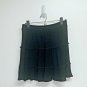 Love Tree Womens Boutique Short Skirt Size L Tiered Flowy Black Elastic Waist