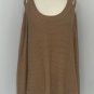 Venus Womens Cold Shoulder Sweater Size L Brown Caramel Cable Knit