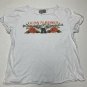 H&M Divided Womens Guns N Roses T-shirt Size L White Graphic Tee Short Sleeve