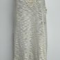 Inspired Hearts Womens Sheer Sleeveless Sweater Dress Size L Beige Crochet Boho