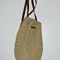 Hippie Boho Jute Woven Womens Backpack Purse Tote 12" X 15” Tan Festival