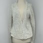 Eileen Fisher Womens Cardigan Sweater Open Front Chunky Knit Ivory Size M