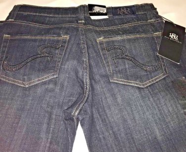 Rock & Republic Boot Cut Kasandra Dark Wash Jeans Womens Size 10 S Bling