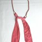 Liz Claiborne Gold Chain Belt Pink Ribbon adjustable Size S M  100% Iron