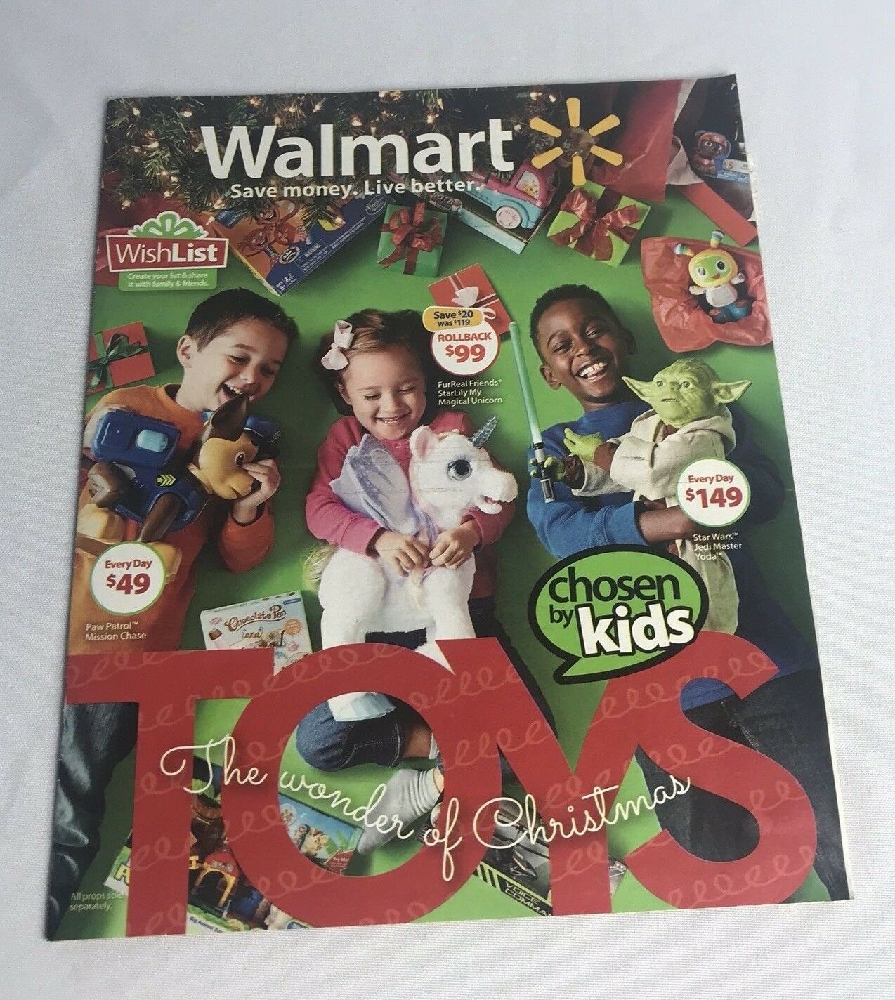 Walmart Toyland Gift Book Catalog Wish List 2015 Christmas Holiday Toy