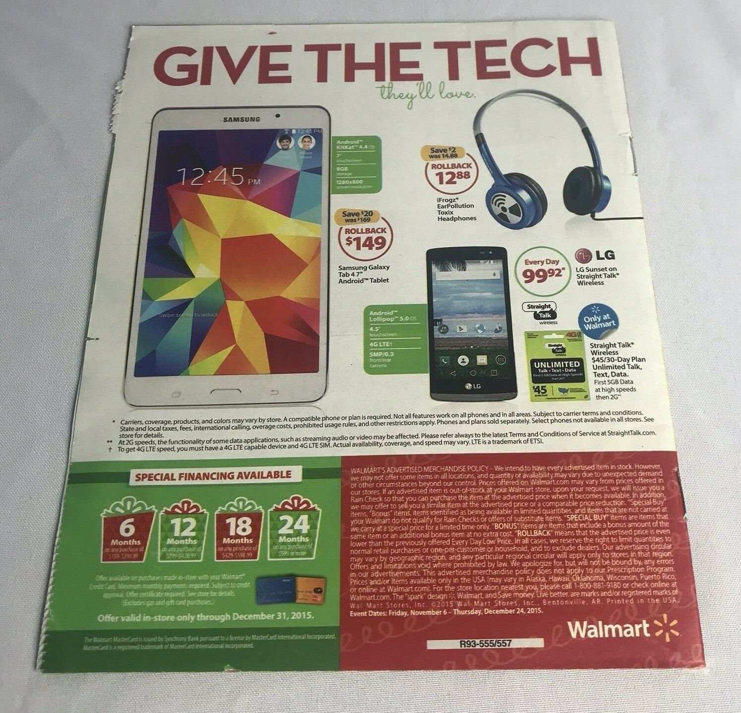 Walmart Toyland Gift Book Catalog Wish List 2015 Christmas Holiday Toy