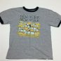 Disney Store Mickey Mouse New York Boys T-shirt Size L 10 12 Gray Ringer Tee B