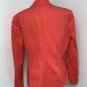 Vince Camuto Womens One Button Blazer Suit Jacket Orange Size 14 Cotton Stretch
