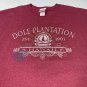 Dole Plantation Hawaii Mens Graphic Tshirt Size 2XL Red Tee Shirt