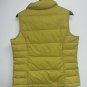 Lands End Womens Down Feather Puffy Puffer Vest Size S 6 8 Quilted Gold Green