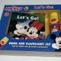 New Disney Mickey & Friends -  Book and Flashlight Set