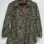 Cato Womens Leopard Print Blouse Plus Size 18 20 Button Front Top Shirt Animal