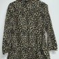 Cato Womens Leopard Print Blouse Plus Size 18 20 Button Front Top Shirt Animal
