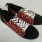Disney Mickey Mouse Women’s Sneakers Canvas Tennis Shoes Size 11 W Red Black