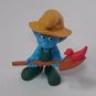 McDonalds 2011 Farmer Smurf PVC  Figure Cake Topper