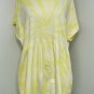 Wild Fable Short Sleeve Crewneck TShirt Dress Tie-Dye Babydoll Mini SZ XL Yellow