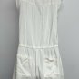 Ann Taylor Loft Womens Romper Size S Off White Sleeveless Eyelet Button Front