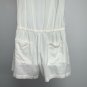Ann Taylor Loft Womens Romper Size S Off White Sleeveless Eyelet Button Front