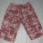 Limited Too Girls Pink Madras Patchwork Plaid Long Bermuda Shorts Size 14