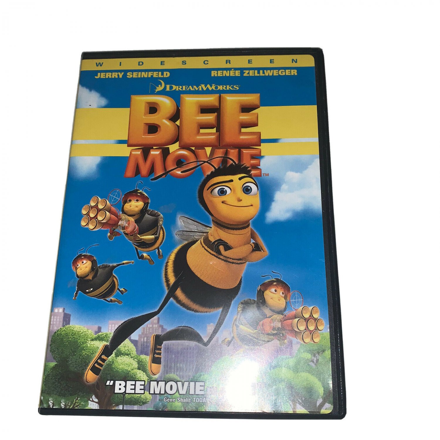 Bee Movie DVD 2008 Widescreen Dreamworks Jerry Seinfeld Renee Zellweger