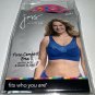 Just My Size JMS Pure Comfort Bra  Lace Back Close Blue Velvet Evening 1271 Plus