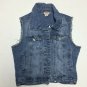 Mossimo Womens Denim Blue Jean Vest Size M Button Up