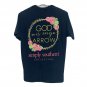 Simply Southern Womens God Is My Arrow TShirt Size S Navy Blue Graphic Tee Shirt