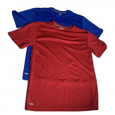 Athletic Works Boys Performance Tee T-Shirt  Size XL 14 16 Lot of 2 Red Blue