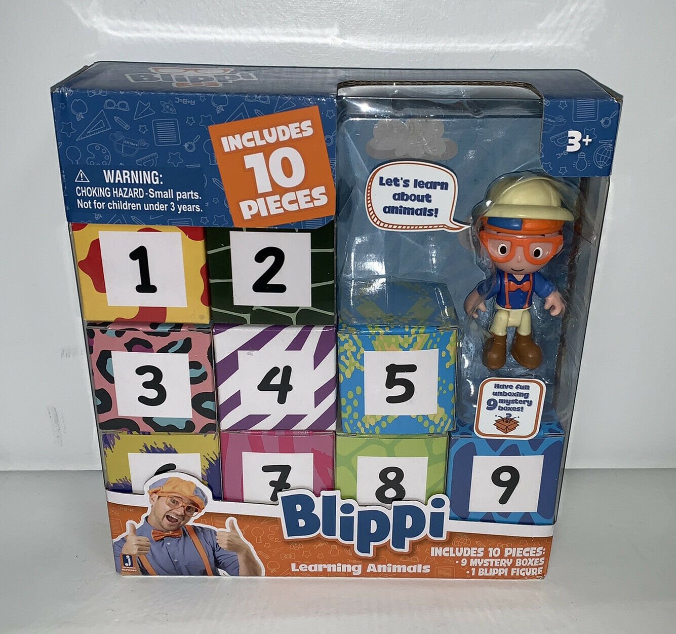 Blippi Surprise Box 10 Learning Animals