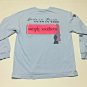 Simply Southern Womens L/S T-shirt Size M Light Blue Girls In Pearls Guys Ties