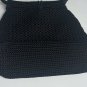 Boho Crochet Macrame Knit Handbag Purse Black Hippie Style Button