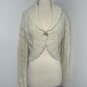 Ann Taylor LOFT Womens Wool Mohair Cocoon Cardigan Sweater Size L Ivory Button