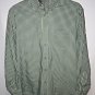 Van Heusen Button Down Dress Shirt Mens S 14 14.5 Green Blue Plaid Long Sleeve