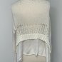 Park Hurst Womens Open Front Cardigan Sweater Size M White Asymmetrical