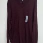 Old Navy Mens Pullover Sweater Size XL V-neck Cotton Blend Burgundy NWOT