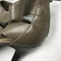 Nine West Gladiator Cut Out Heels Womens Size 10 M Olive Green Stiletto Shoes