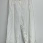 Ann Taylor Loft Womens 100% Linen Cropped Ann Pants Size 2 White Lined Career