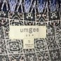 Umgee Womens Sleeveless Button Front Top Size Small Blue Green Print Shirt