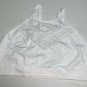 HOTFISH Womens Strappy High-Neck Halter Bralette Size L  White Crop Top Bra