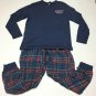 Lucky Brand Mens Sleepwear Size L 2 PC Pajamas Lounge Set Flannel Plaid Pants
