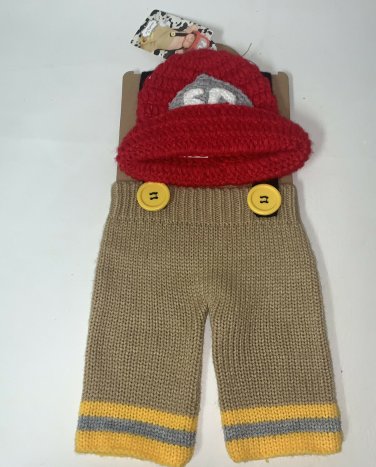 Mud Pie Baby Boy Newborn Fireman Firefighter Photography Set Costume New Gift