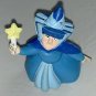 Disney Sleeping Beauty Fairy Godmother Merryweather PVC Figure  1.5" Blue