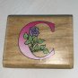 Noteworthy Initial "C"  Rubber Stamp Craft Rose 1994