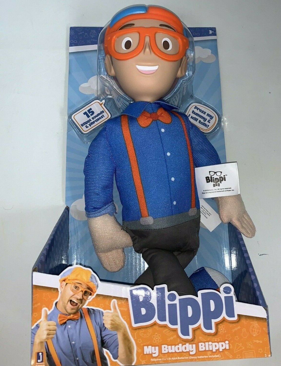 blippi plush doll with sounds